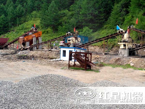制砂生产线现场图 制砂生产线现场图