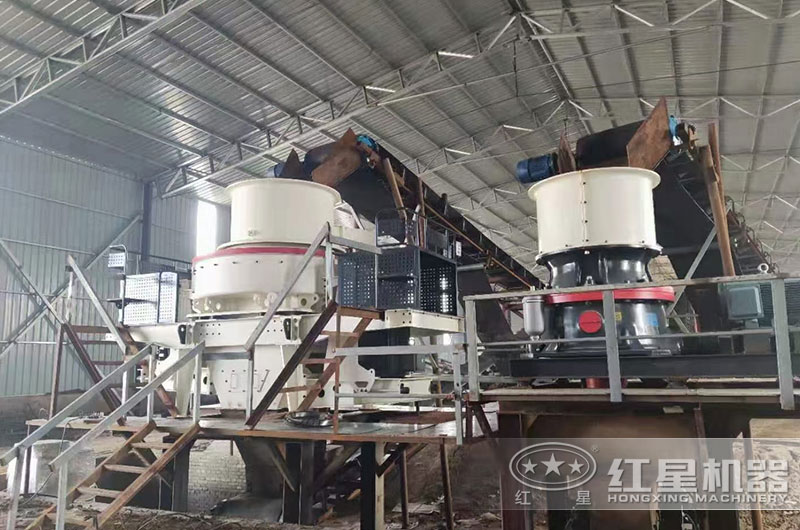 河卵石制砂加工客户现场 河卵石制砂加工客户现场