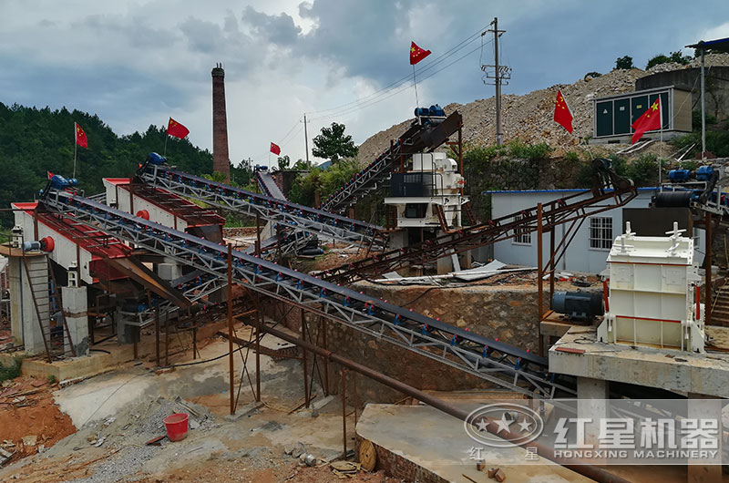 石灰石制砂加工生产客户现场 石灰石制砂加工生产客户现场